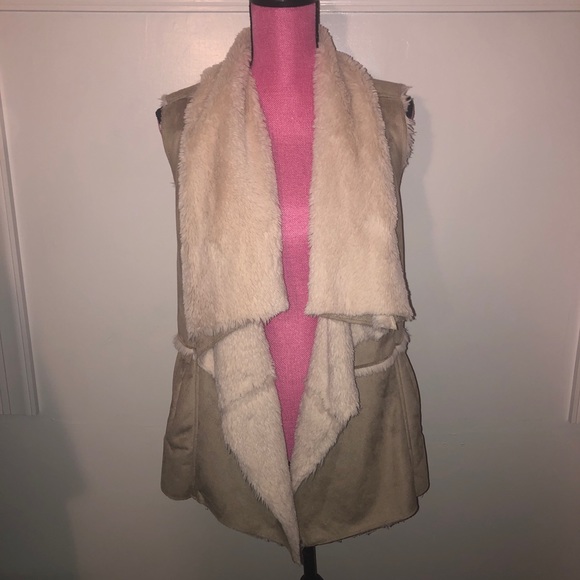 Faux Fur and Suede Shearling Vest - Picture 5 of 14